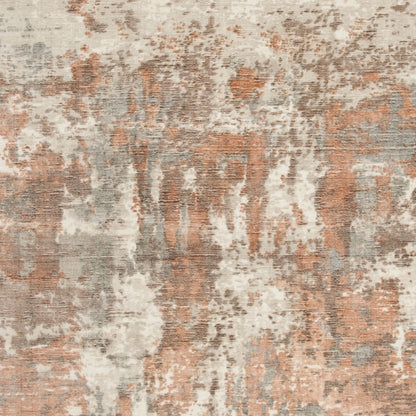 SAFAVIEH Mirage Amery Vintage Abstract Area Rug, Rust/Silver, 9' x 12'
