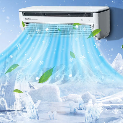 FYHALE 5,000 BTU Wall Mounted Air Conditioner with Remote Control, Digital Display, Cool up to 150 Sq. Ft., Perfect for Small Bedroom, Living Room, Home Office, White