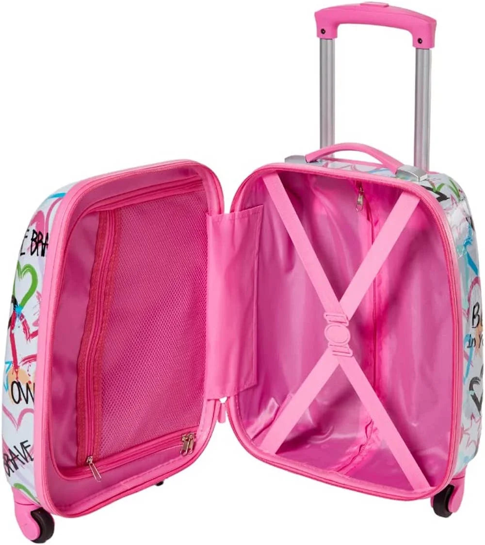 Kids Luggage Girls Suitcase Set Backpack Neck Pillow Water Bottle and Luggage Tag 5 Pc