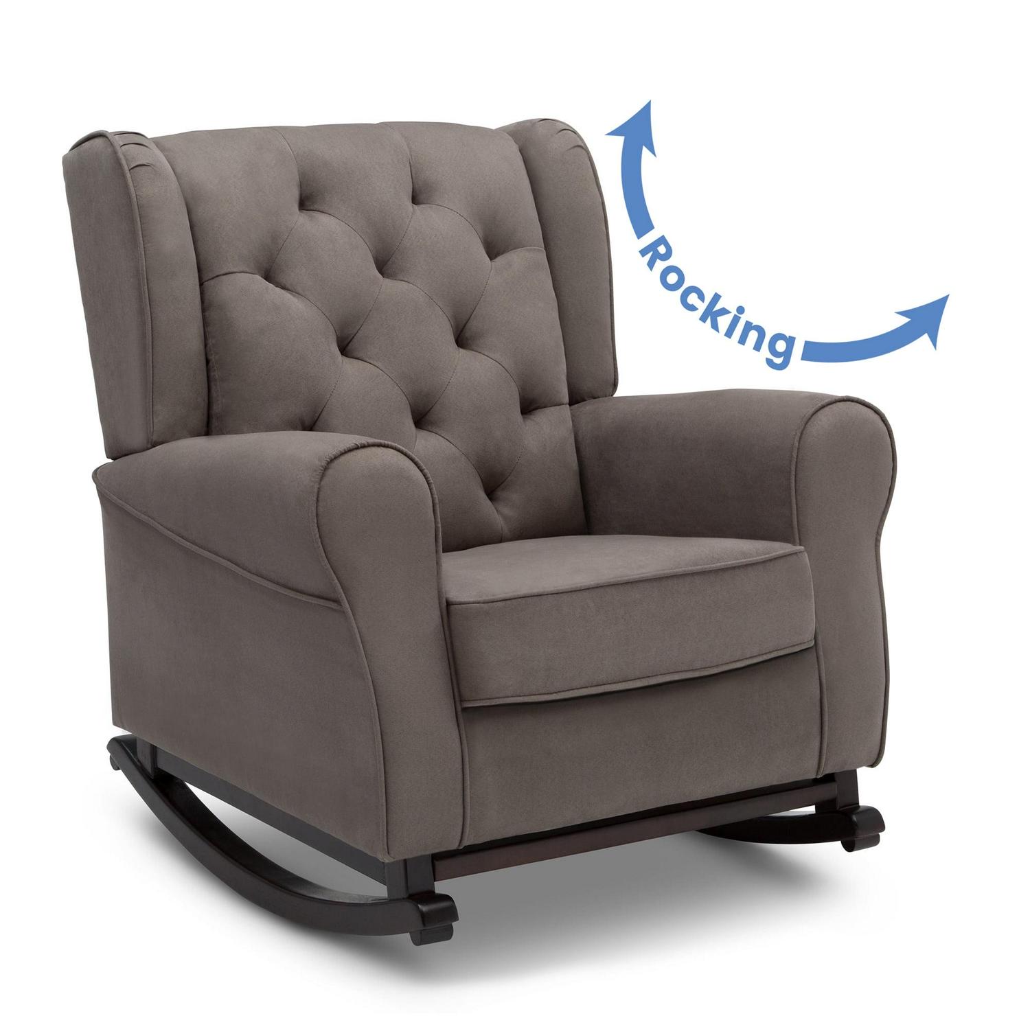 Delta Children Emma Nursery Rocking Chair. Graphite