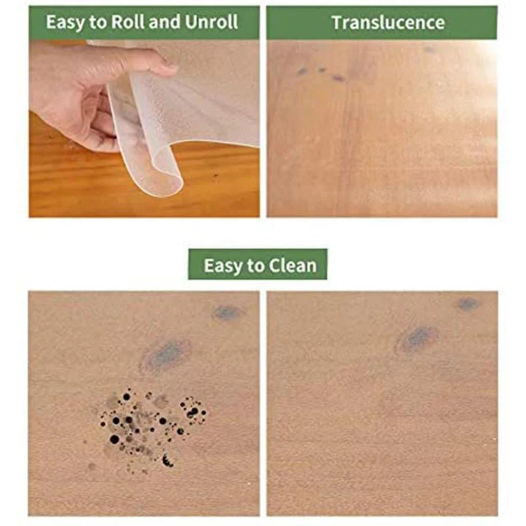 Menolana Clear Chair Mat for Carpet Office Chair Floor Protector Use in Home Office 35.4x19.6inch Thickness 1.5mm