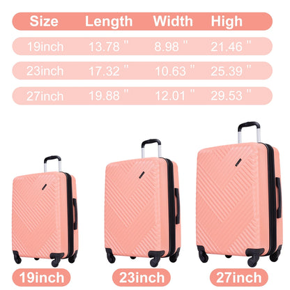 Travelhouse Carry On Luggage Set Hardshell Expandable Lightweight Suitcase with TSA Lock Spinner Wheels.(Blue)