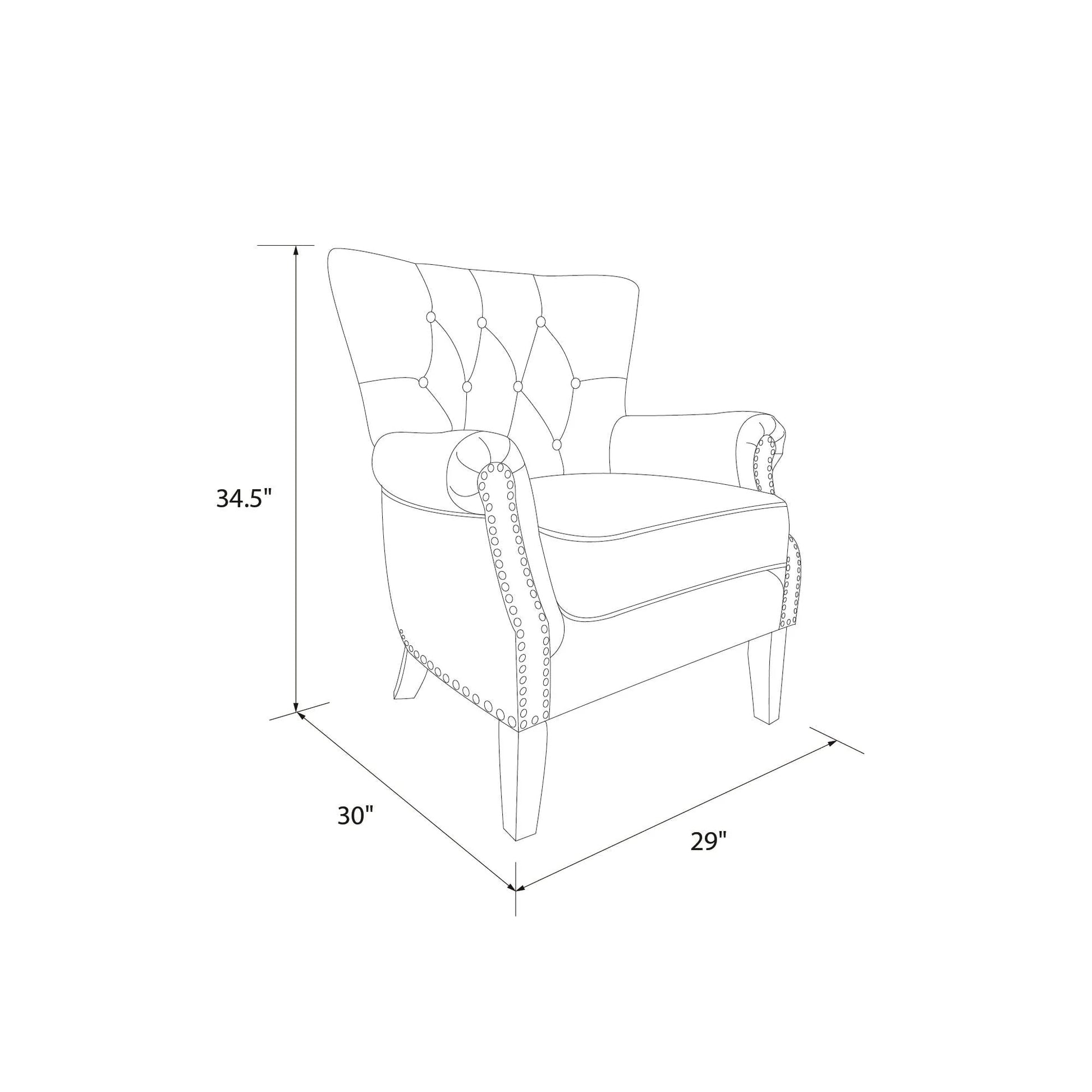 Better Homes & Gardens Accent Chair, Living Room & Home Office, Beige