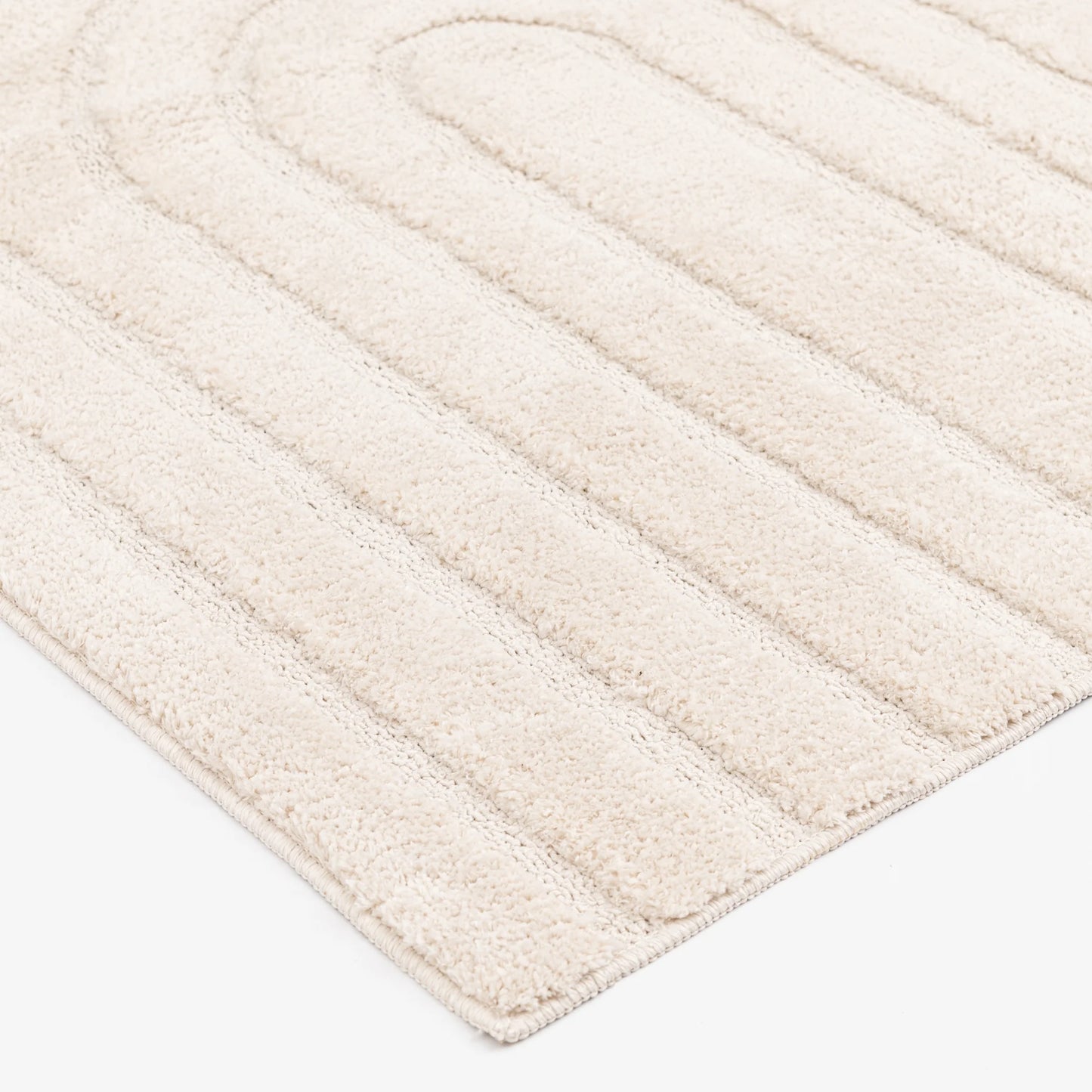 Better Homes & Gardens Arches Hi Low Indoor Area Rug, Ivory, 5'x6'7"