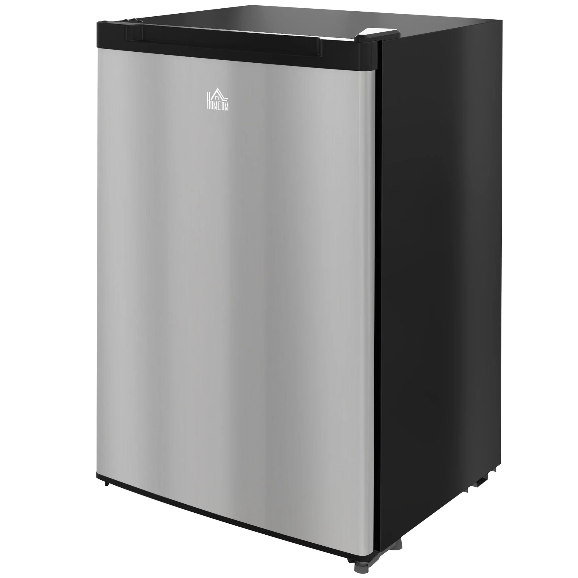 Upright Freezer, 3.0 Cubic Feet Compact Mini Freezer with Reversible Single Door and Adjustable Thermostat, Small freezer for Home, Dorm, Apartment, Home Office, Silver