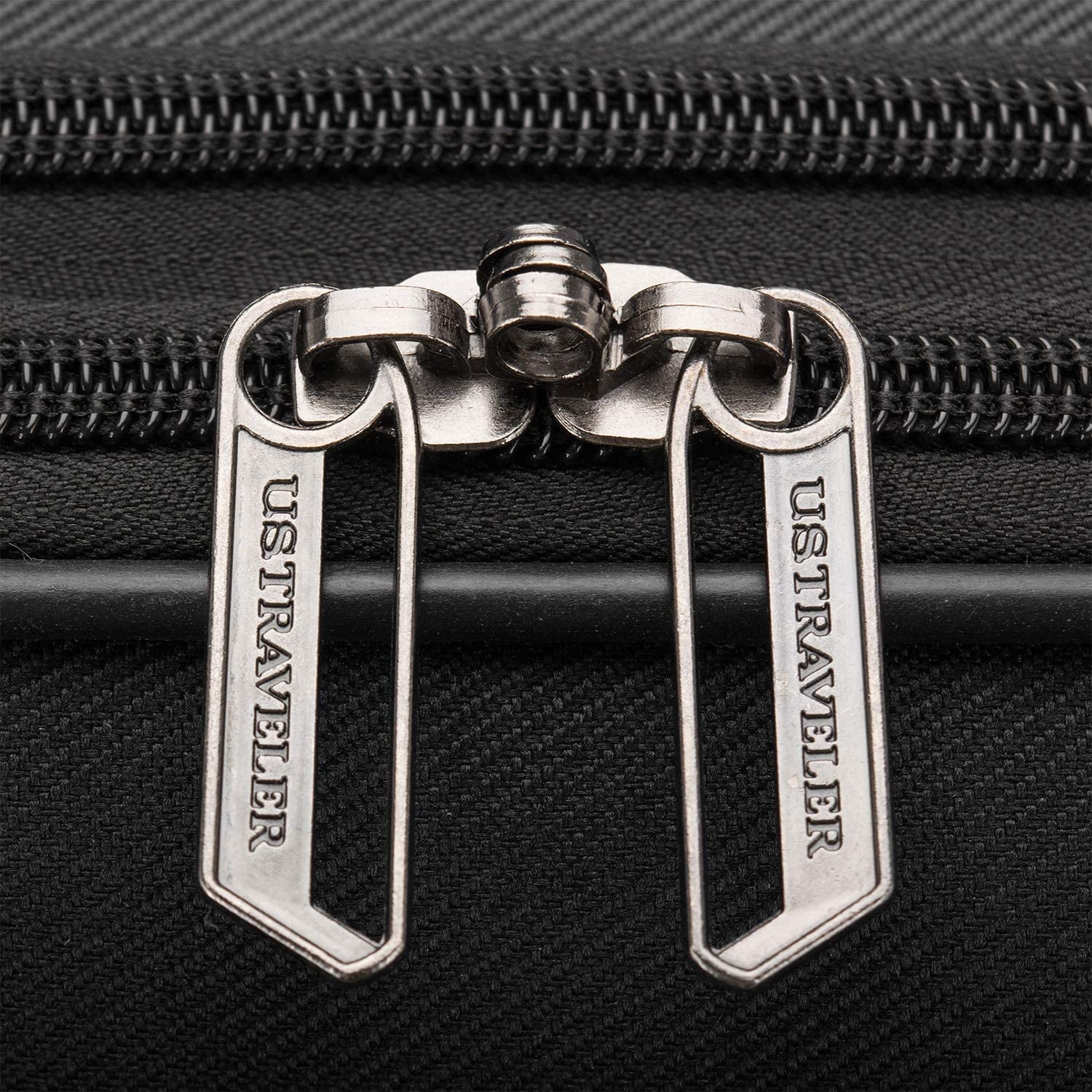 U.S. Traveler Aviron Bay Expandable Softside Luggage with Spinner Wheels, Black, 22" Carry-on