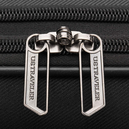 U.S. Traveler Aviron Bay Expandable Softside Luggage with Spinner Wheels, Black, 22" Carry-on