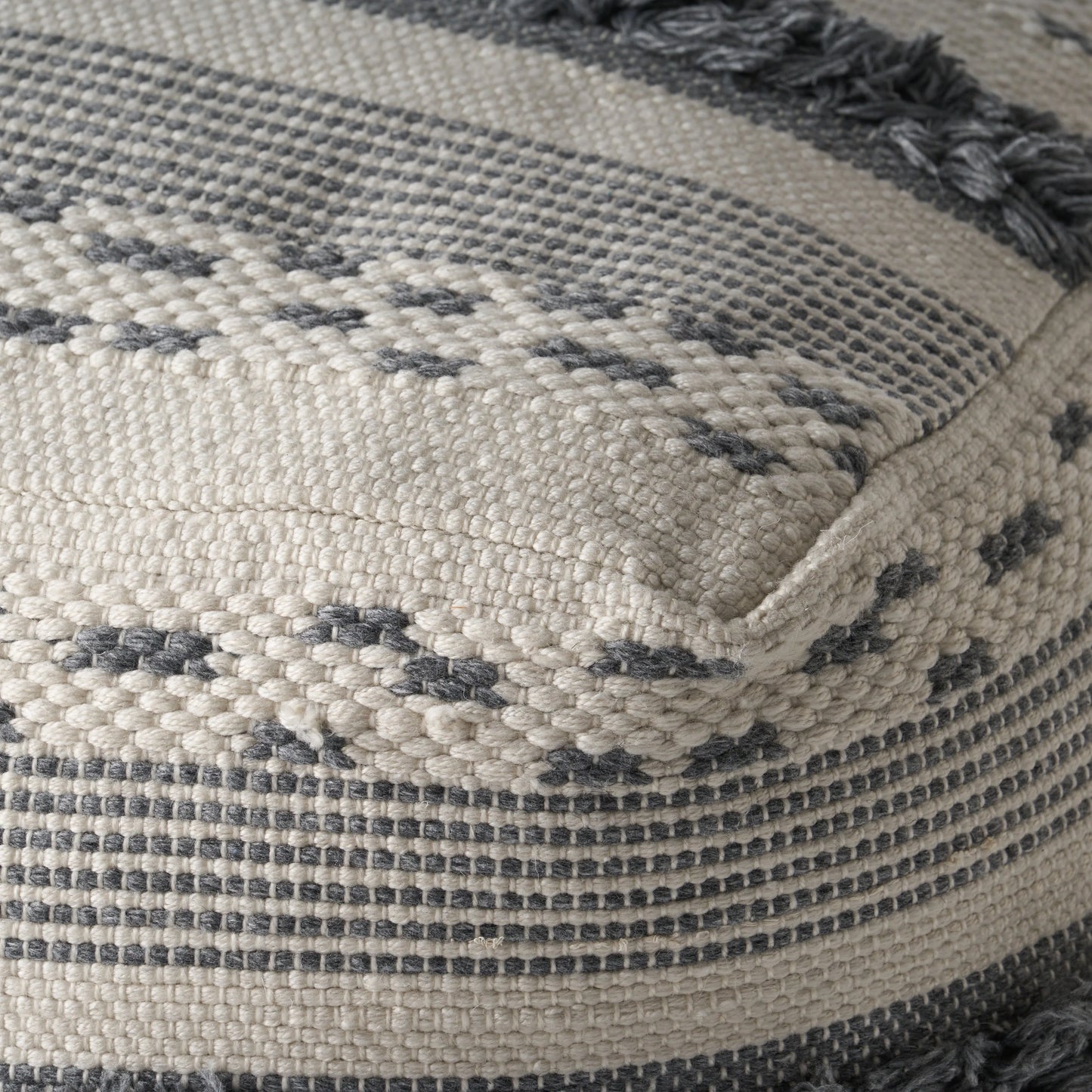 Laura Boho Cube Yarn Pouf