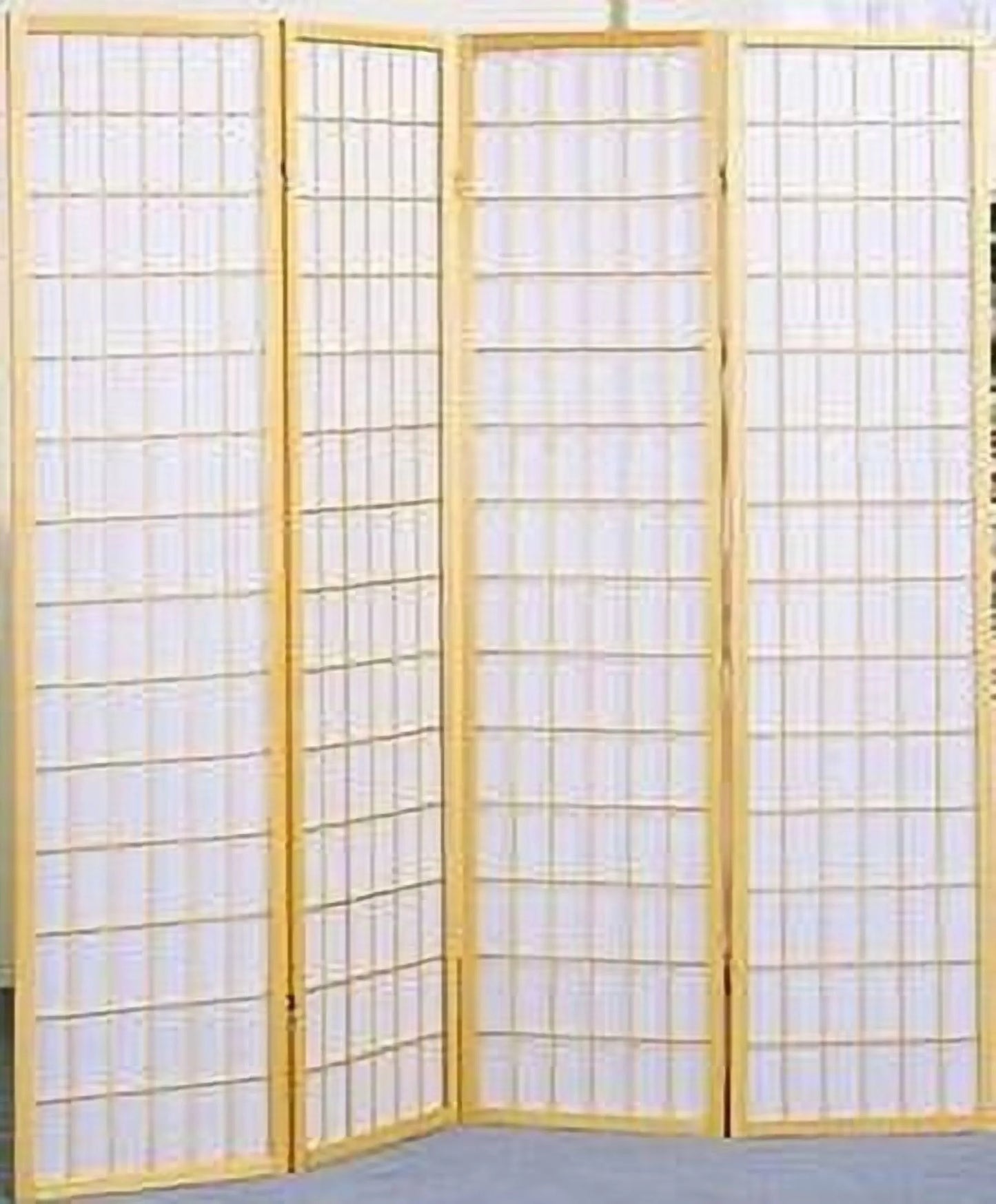 Legacy Decor Japanese Oriental 5 Panel Room Divider, 71" Tall, Black Color, Freestanding