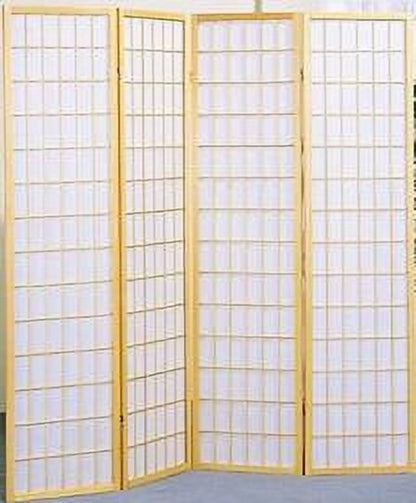Legacy Decor Japanese Oriental 5 Panel Room Divider, 71" Tall, Black Color, Freestanding