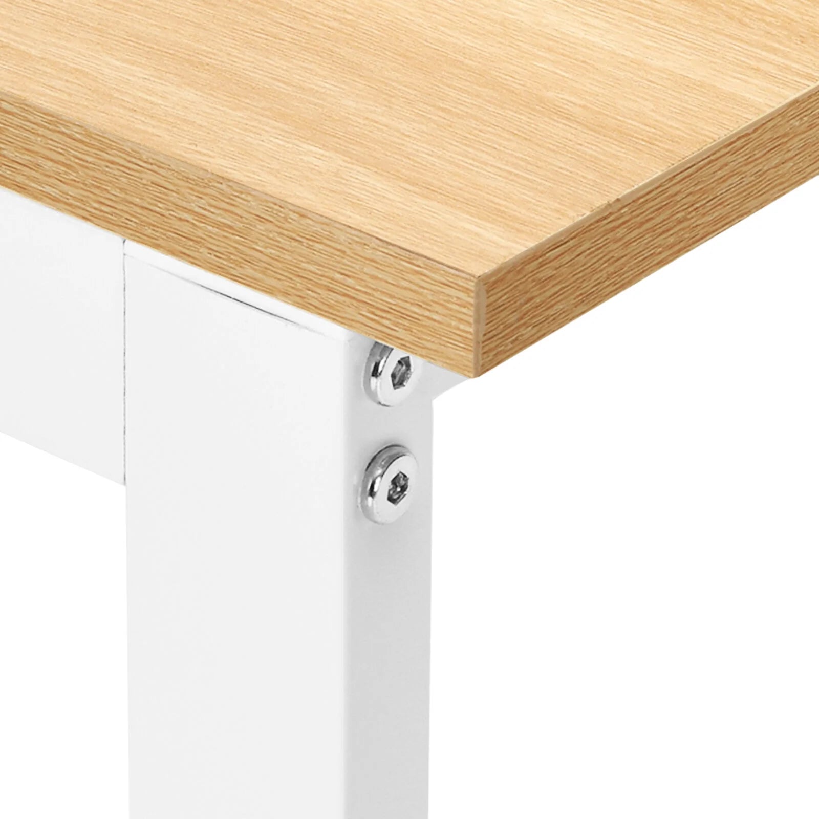 TDUKDB 47/55 Inch Home Office LED Computer Desk with File Drawer and Power Outlets. Ideal for Home Office Study Stable Design, Stylish Simple-inch-Brown White