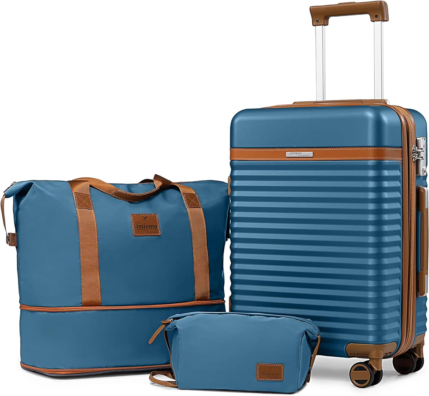 Joyway 24in Expandable Checked Luggage with ABS Hard Luggage with Double Swivel Wheels TSA Lock