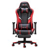 Douxlife Massage Gaming Chair with Footrest, 175° Reclining, Ergonomic Racing High Back Home Office Computer Chair, Video Game Chair for Adluts
