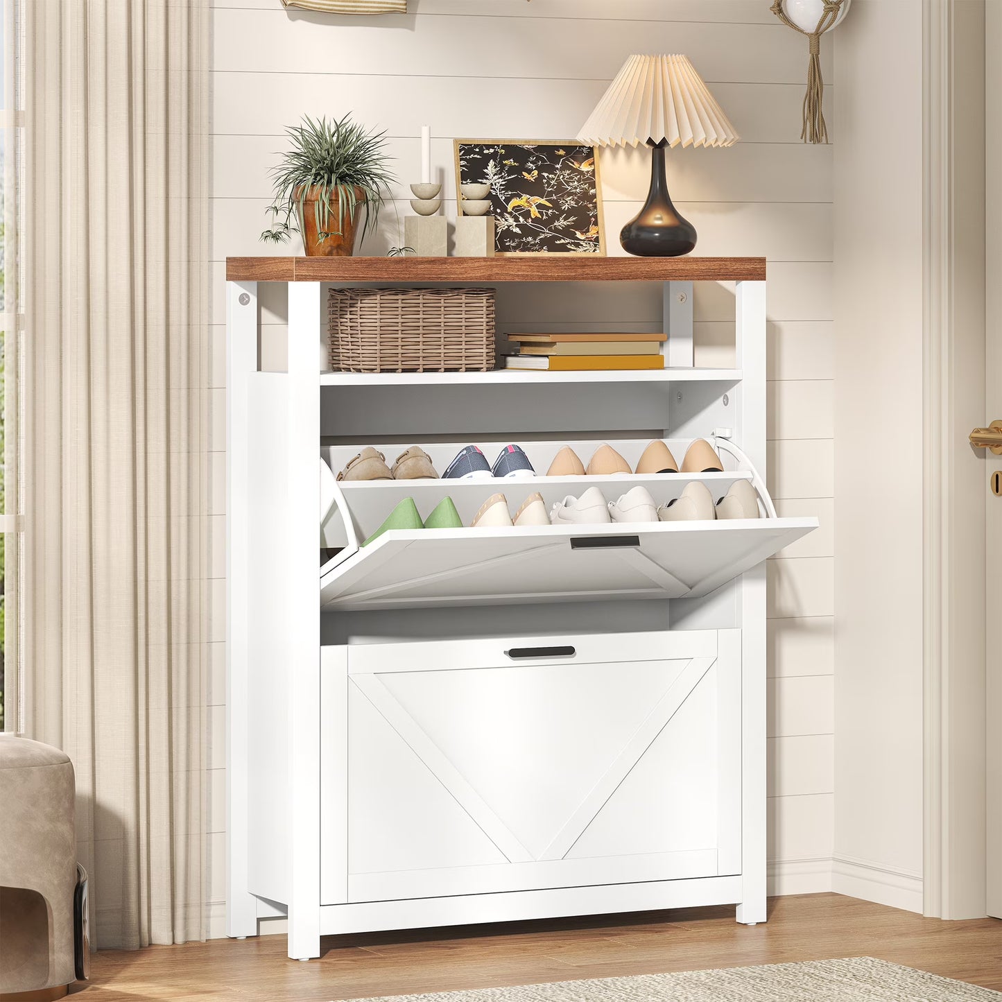 72" Kitchen Pantry Storage Cabinet, White Tall Pantry Cabinets With Drawer And Adjustable Shelves, KitchenBuffet Cupboards Pantry Organizers For Home Office Use