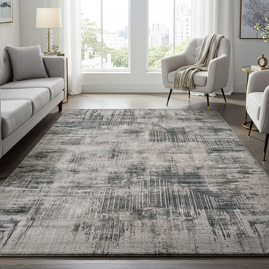 Divina Area Rug, Corlis Gray, 6’6” x 9’