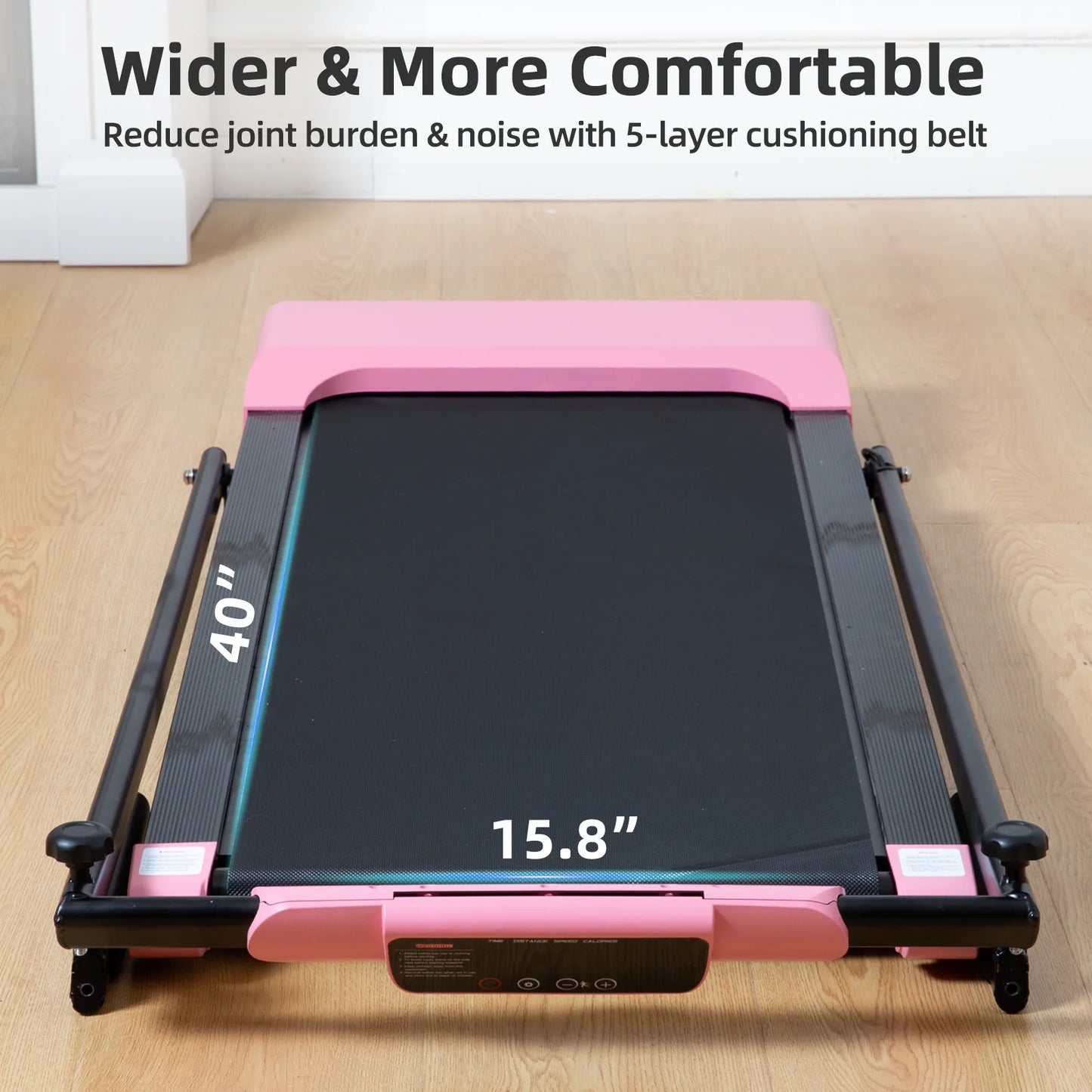 Ambifirner Portable Folding Treadmill, 3.0 HP Foldable Compact Treadmill for Home Office with 300 LBS Capacity For Walking & Running