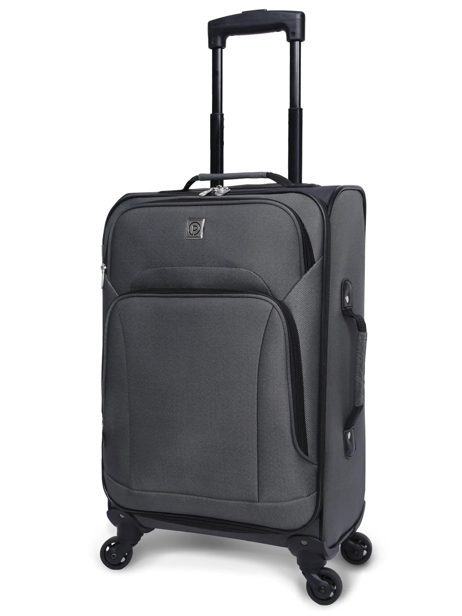Protege 5 Pc Spinner Luggage Set With 28" & 24" Check Bags, 20" Carry-on, Gray