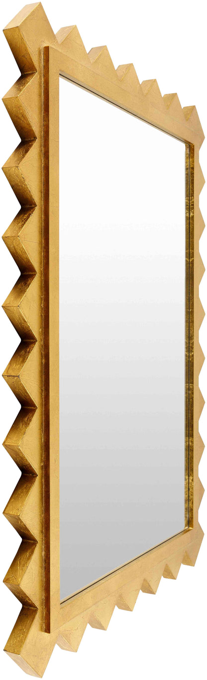 Mark& Day Wall Mirror, Houtdorp Traditional Gold Rectangle Vanity Mirrors for Bedroom Living Room Bathroom and Entryway Home Decor, Mounted Gilded Wood Frame Mirror for Walls (35"H x 25"W)