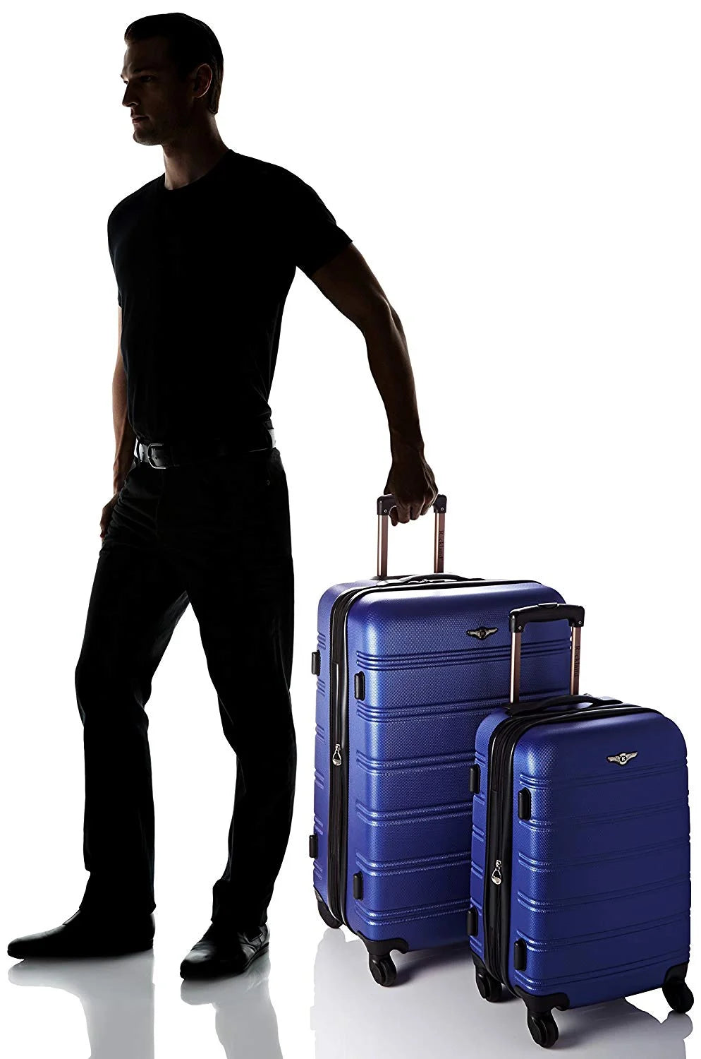 Rockland Melbourne 2 Piece Hardside Spinner Luggage Set