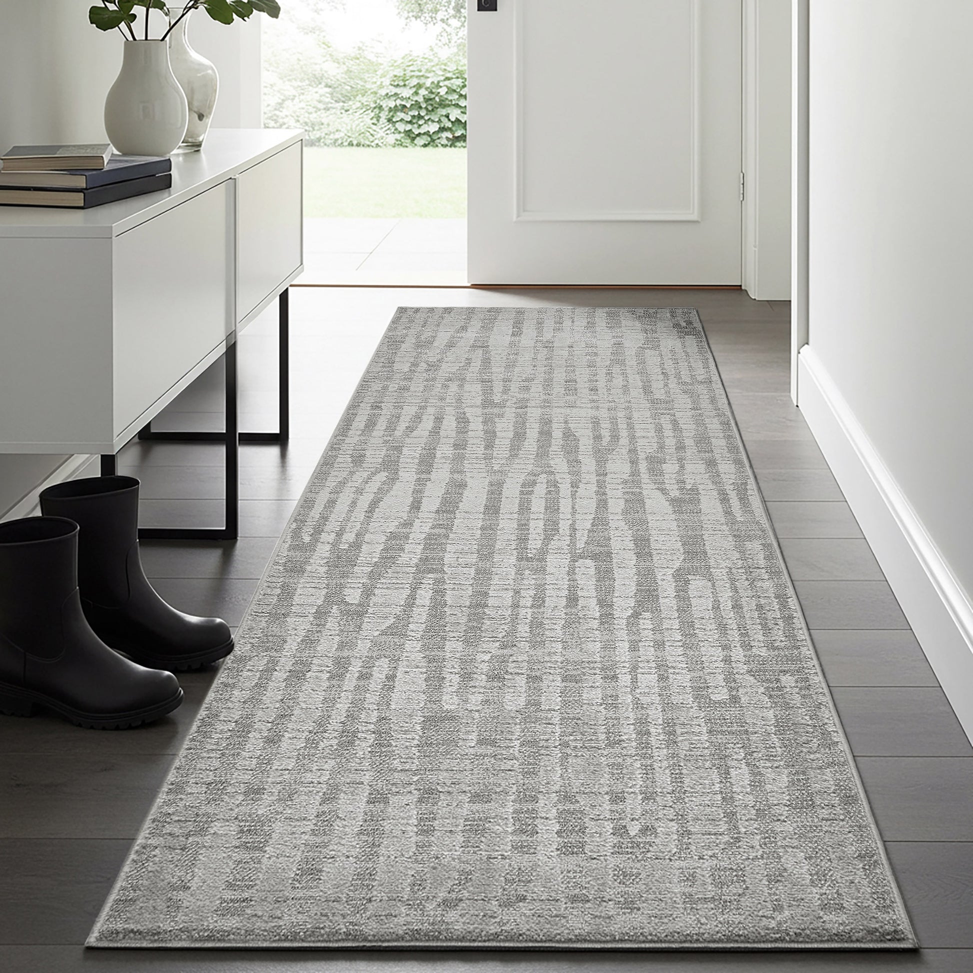 Illume Area Rug Collection, Abusir Gray