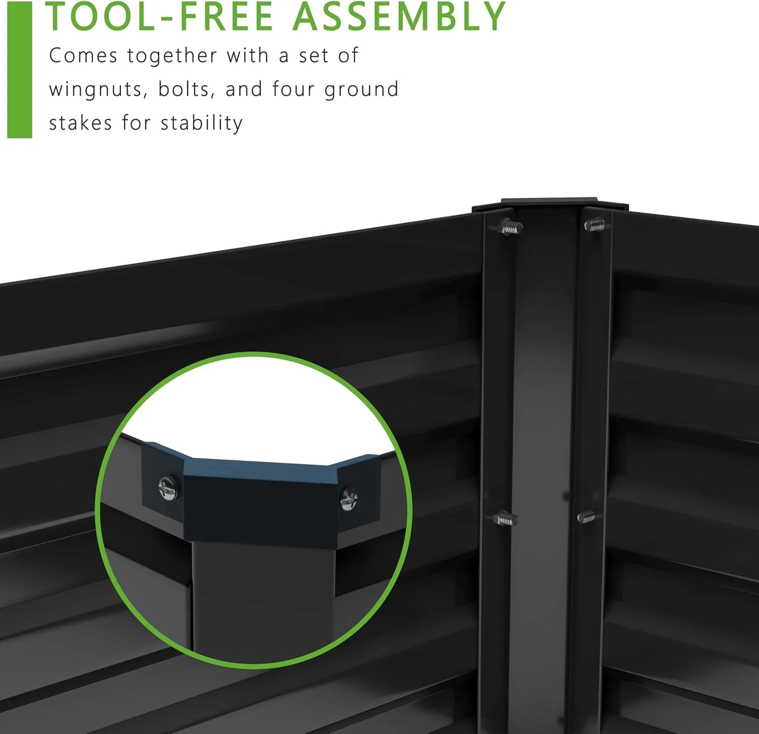 2PCS 12x4x1FT Galvanized Raised Garden Bed Kit,Vegetable Boxes-Rectangle Metal Flower Box,Large Planter Raised Beds Outdoor Garden for Planting,Fruit,Herb-Black