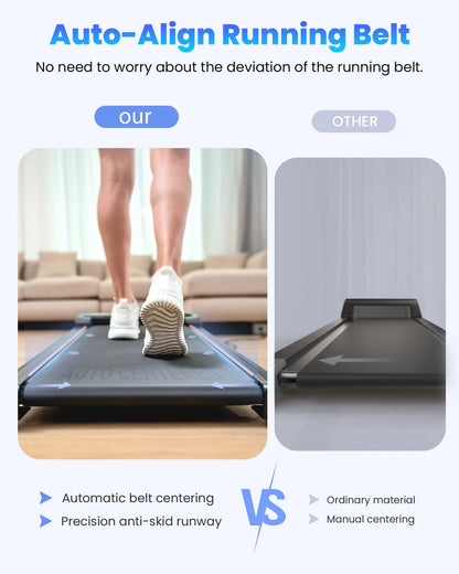 Walking Pad with Incline,Patbrela 2.5 HP Under Desk Treadmill Small with LED Display &Remote Control,4 in 1 Incline Walking Pad 300 Lbs Portable Treadmill for Home Office