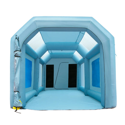 KFFKFF Elastic Spraying Room 20X10X8 Far Elastic Spray Painting Room Car Spitting Tent and 480W+750W Filter System Filter Flower Filter