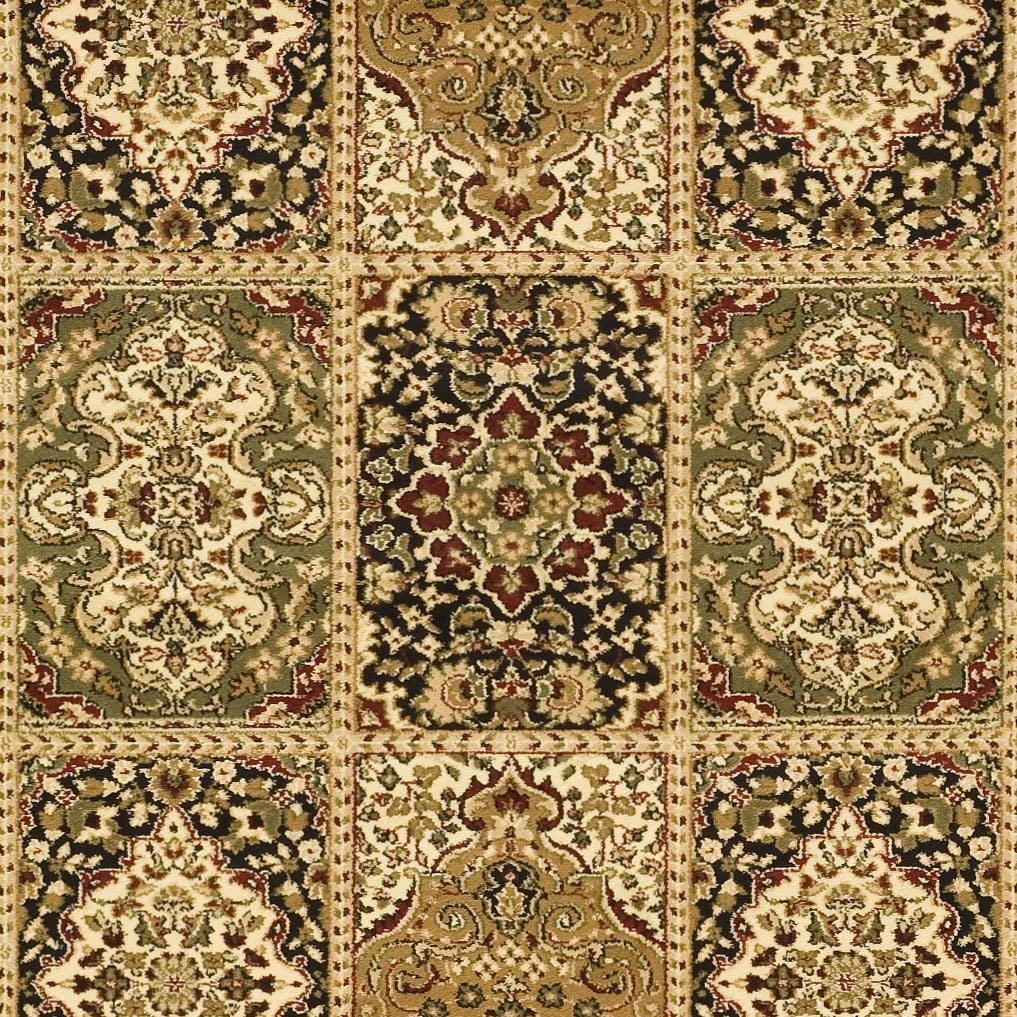 SAFAVIEH Lyndhurst Josephine Traditional Bordered Area Rug, Multi/Green, 9' x 12'