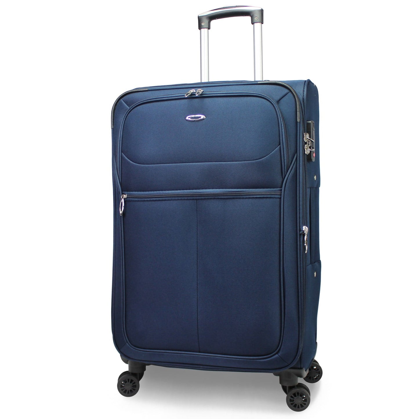 CalBags Kemyer Softside Lightweight 3-Piece Expandable Spinner Luggage Set - Black