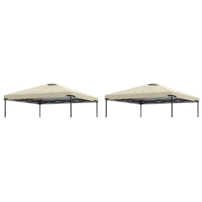 Home Decor 2Pcs 10X10Ft Replacement Cover Tier Gazebo Roof Sunshade Outdoor Cover Sunshade Patio Pavilion Protective Cover