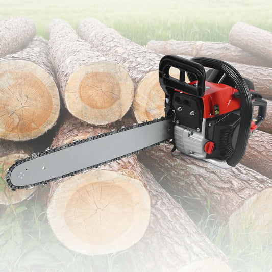 18" Chainsaw 68CC Gas Powered Handheld Chain Saw 2-Stroke 3.6HP for Garden Trees Wood Cutting Cordless