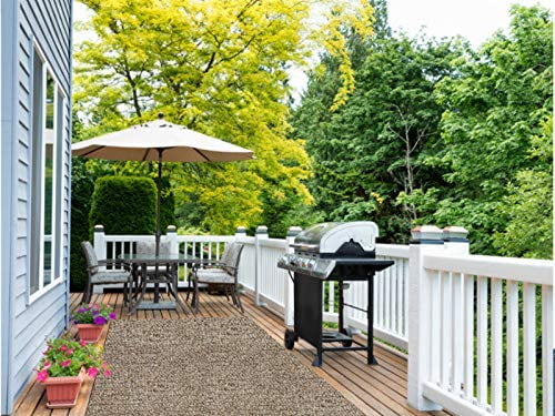 3x5' Toast - Indoor Outdoor Custom Cut Area Rug Carpet Runners with a Premium Fabric Finished Edges