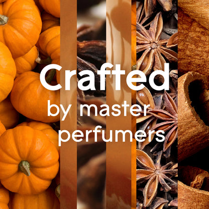 Glade 1 Wick Scented Candle, Golden Pumpkin & Spice, Fragrance Infused with Essential Oils, 3.4 oz