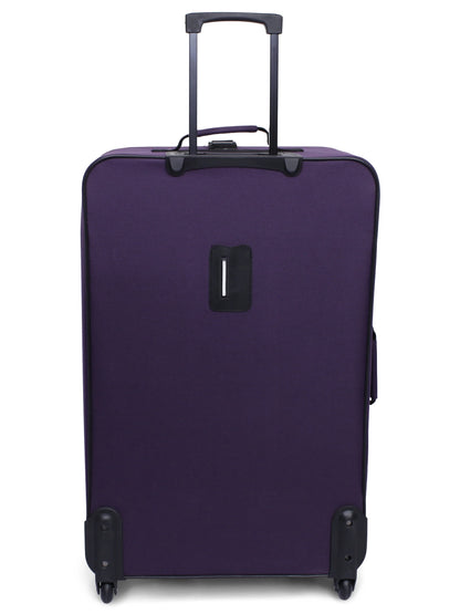 Protege 5 Piece Luggage Set, Includes Check, Carry-on Size, Tote, Toiletry Bag and Cinch Bag, Purple
