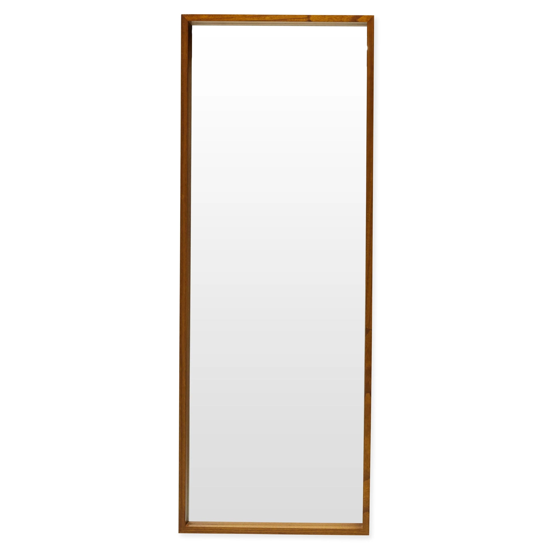 24" x 65" Brown Rectangle Wood Leaner Mirror by Drew Barrymore Flower Home