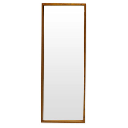 24" x 65" Brown Rectangle Wood Leaner Mirror by Drew Barrymore Flower Home