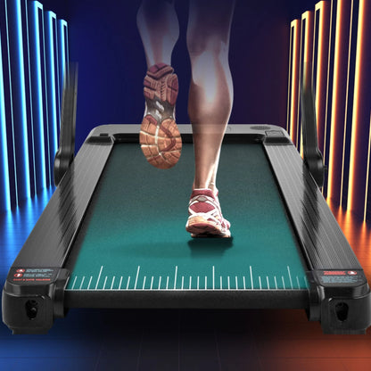 Aukfa 2.5HP Under Desk Treadmill - 2 in 1 Running Walking Pad for Home Office Workout- 300 lb Capacity - Black