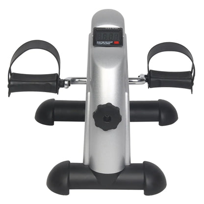 Ktaxon Portable Mini Bike Desk Exercise, Home Office Mini Peddle Bike with LCD Screen, 220 lb Maximum Weight (Silver)