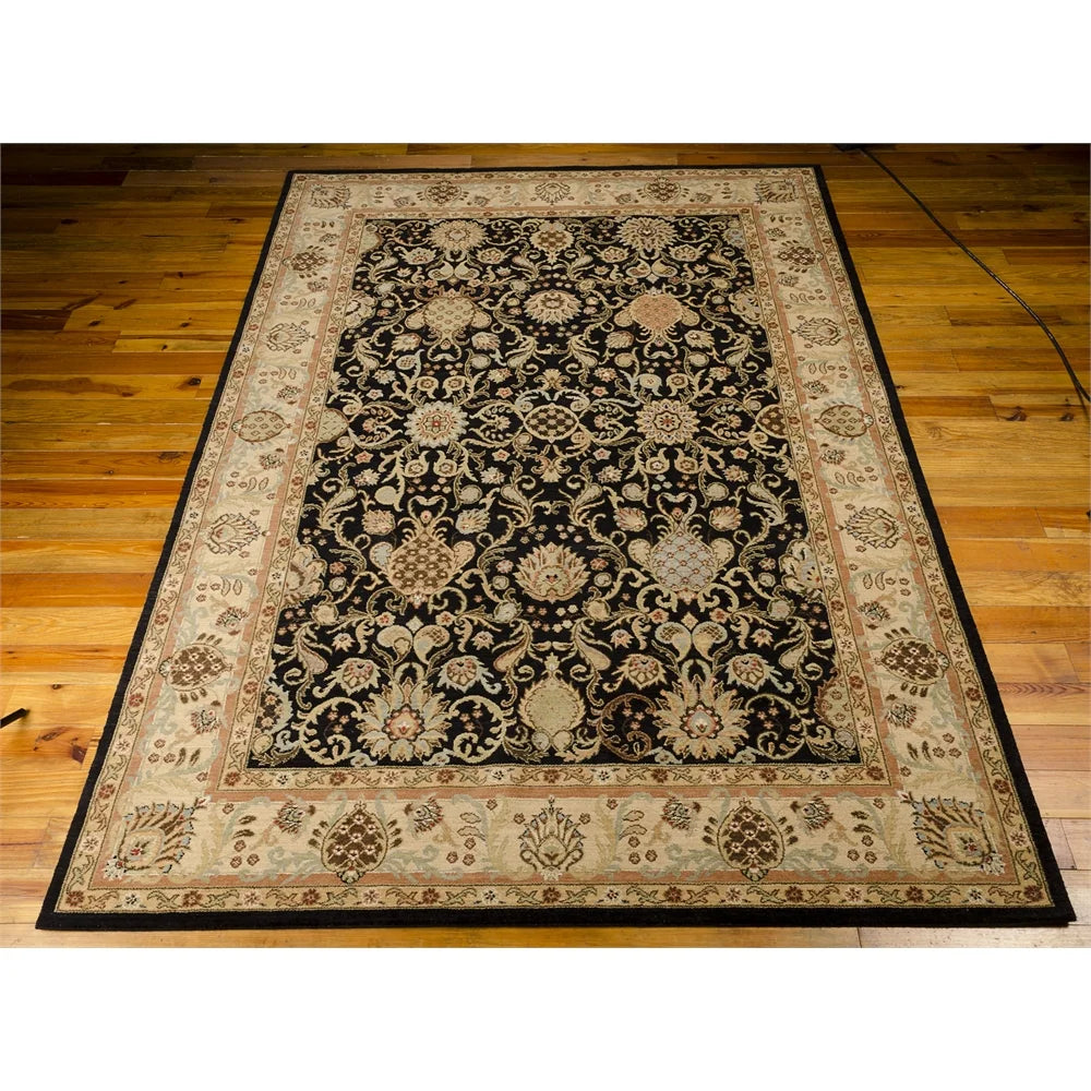 Kathy Ireland Lumiere "Stateroom" Onyx Area Rug
