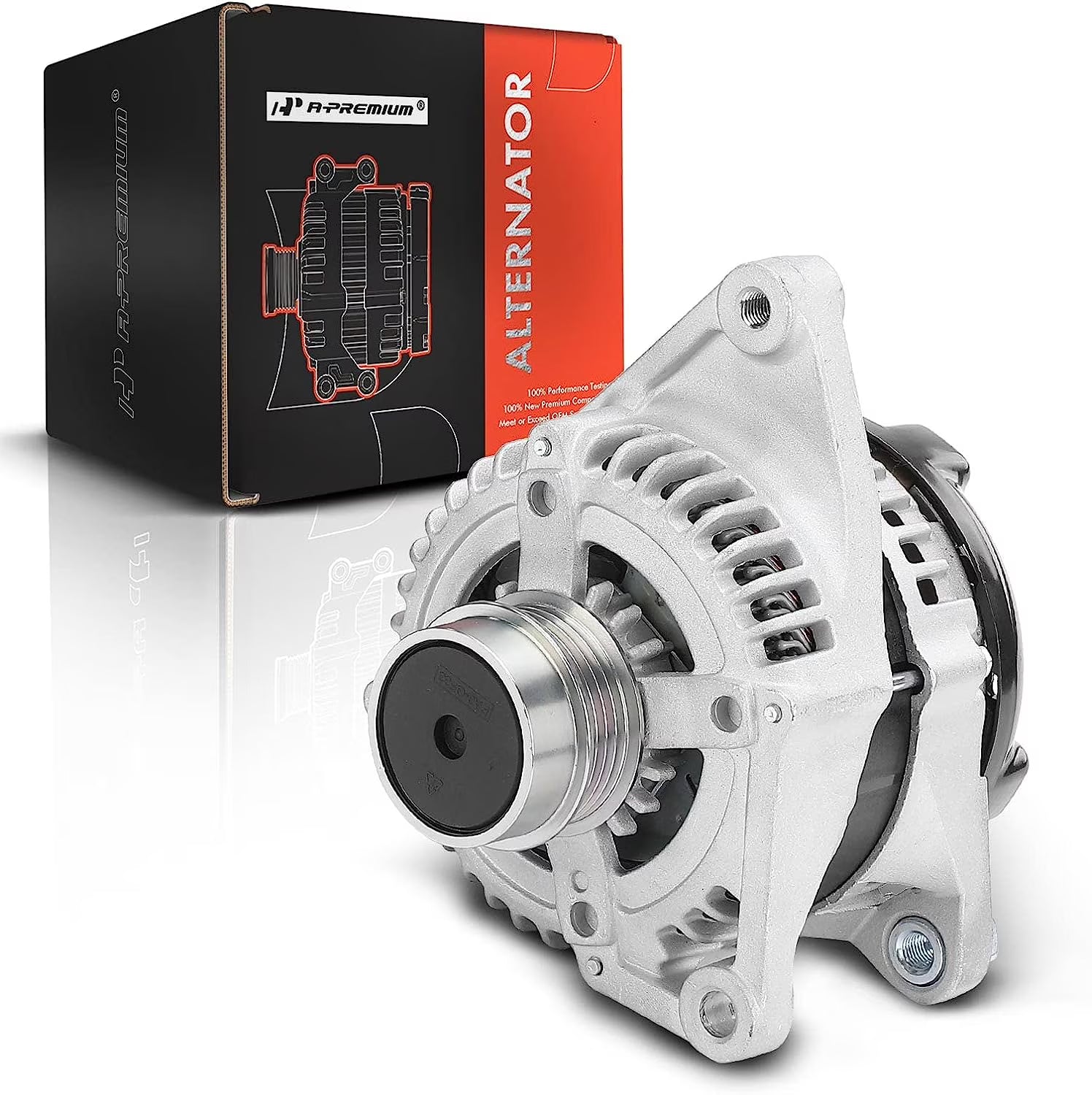 A-Premium Alternator for Toyota Camry 2010-2011 - L4 2.5L, 12V 100A 4-Groove Decoupler Pulley Clockwise