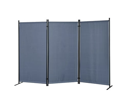 Proman Products Galaxy Indoor and Outdoor 3 Panel Room Divider, 71" Tall, Gray