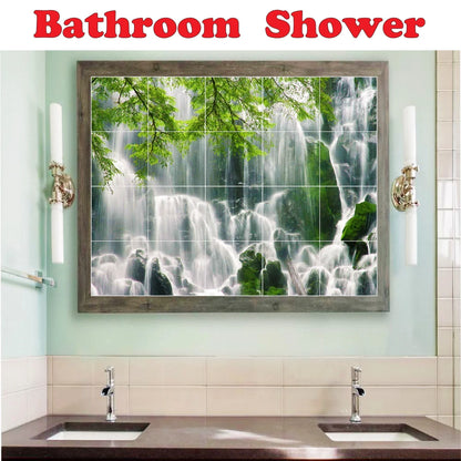 Ceramic Tile Mural-Henri Fantin-Latour Flowers Shower Tile Mural 7. 17" w x 21.25" h using (20) 4.25 x 4.25 ceramic tiles
