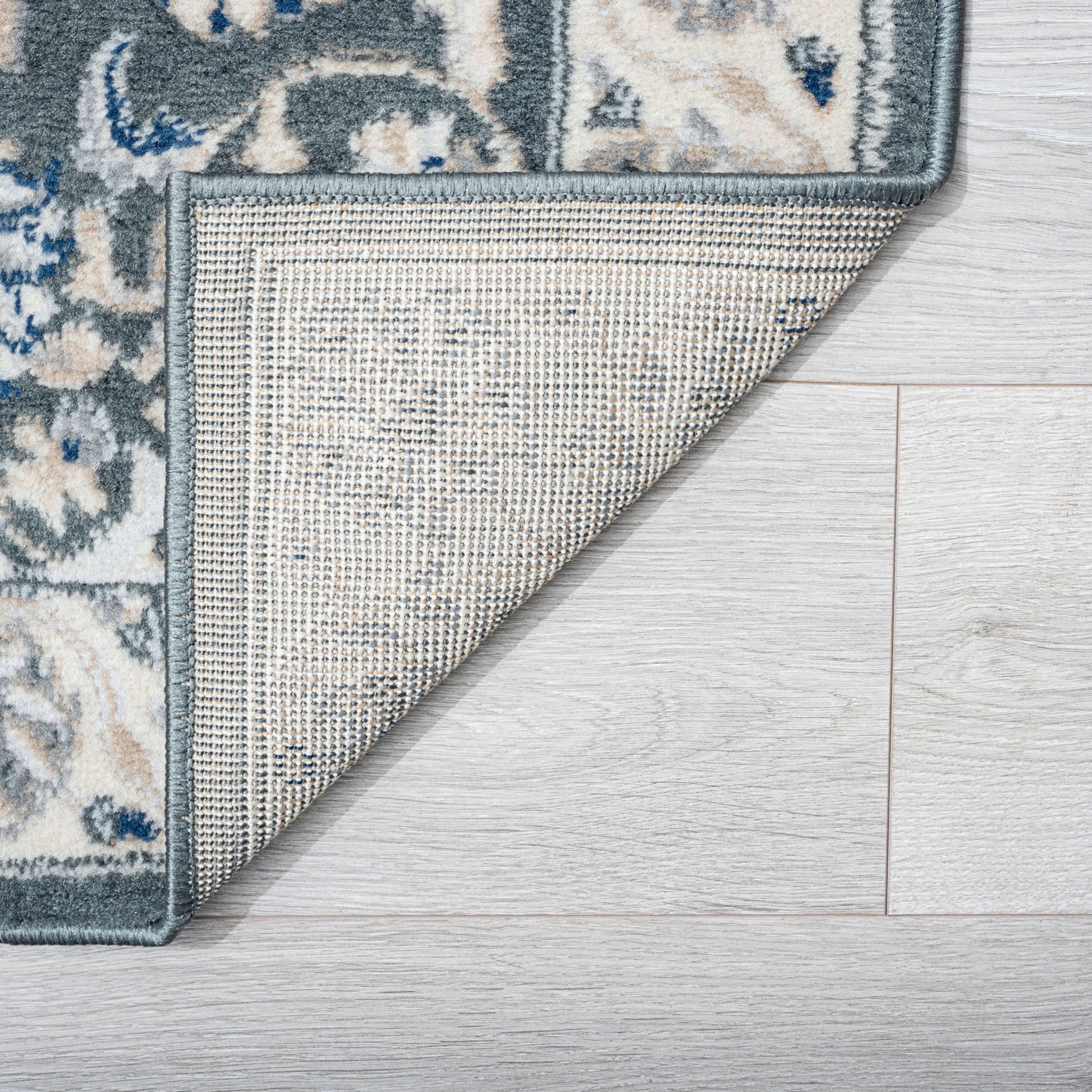 Madison Traditional 8' x 10' Gray Polypropylene Indoor Area Rug