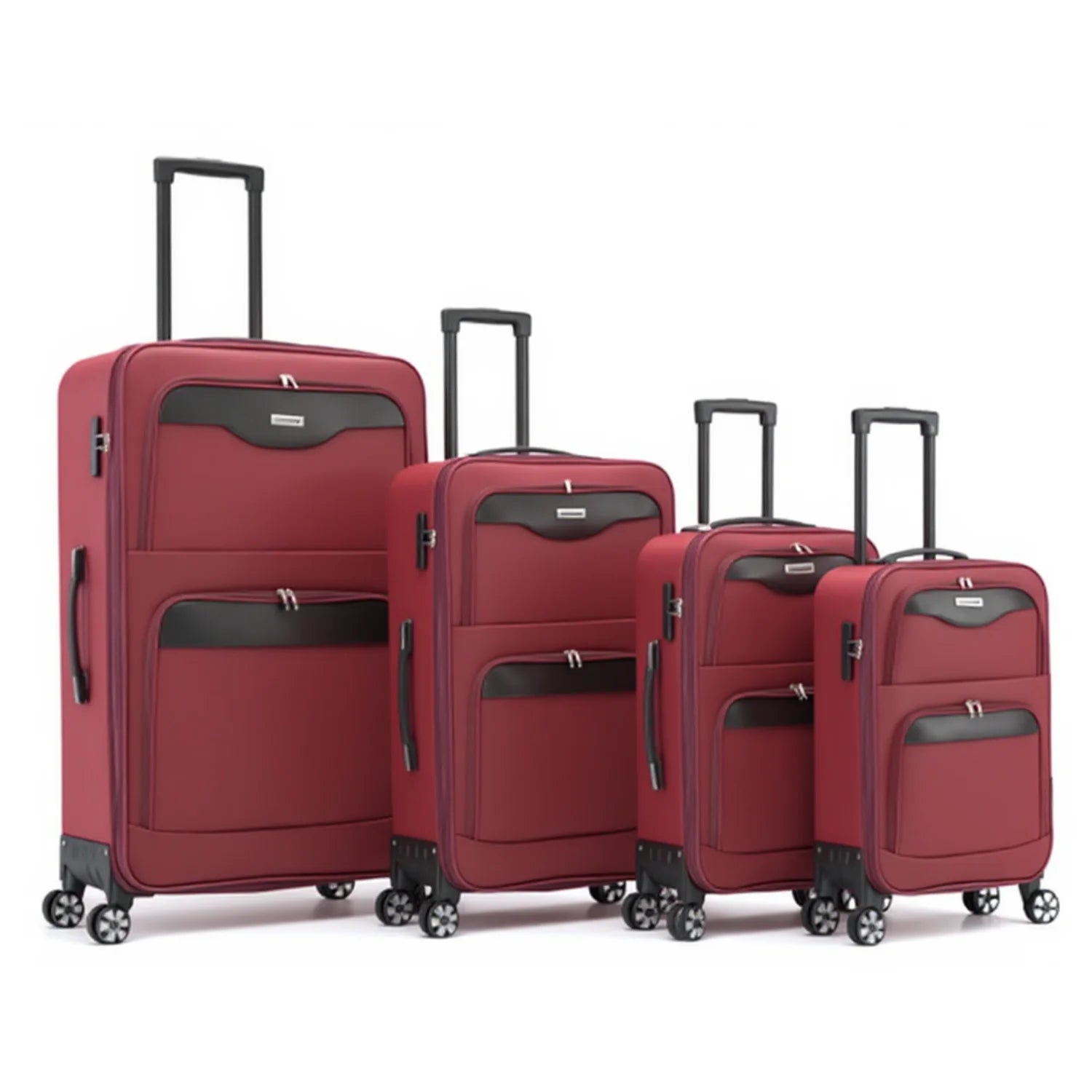 Expandable 4-Piece Soft-Sided Fabric Luggage Set - 19°/20°/28°/32°