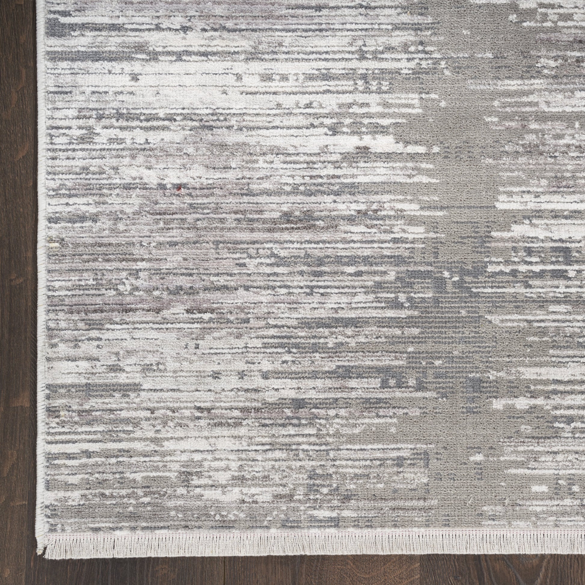 Nourison Modern Abstract Abstract Grey Gold 5'3" x 7'6" Area Rug (5x8)