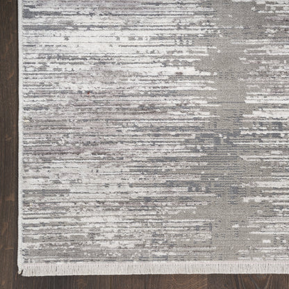 Nourison Modern Abstract Abstract Grey Gold 5'3" x 7'6" Area Rug (5x8)