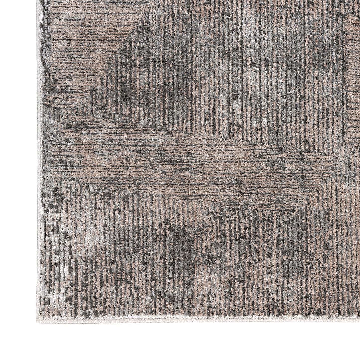 Calvin Klein Luminosity Black Ivory Area Rug, 5'3' x 7'3'