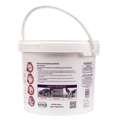 Capture Carpet Deodorizer Powder 8lb Pail 4 Pack, Carpet Freshener Powder & Carpet Cleaner Powder for Vacuuming, Strong Odor Eliminator & Pet Odor Remover, Carpet Powder for Rugs & Upholstery