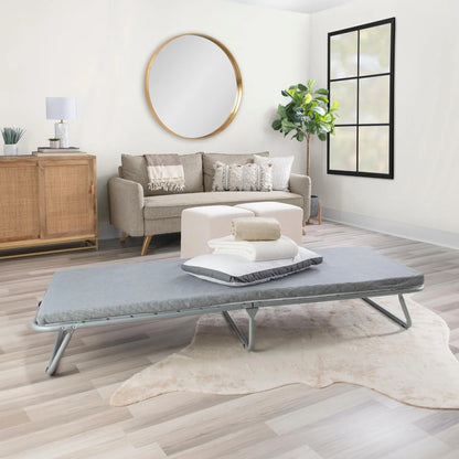 Linon Home Decor FDB533FLDAS 12.20 x 31.50 x 74.80 in. Doxon Folding Bed