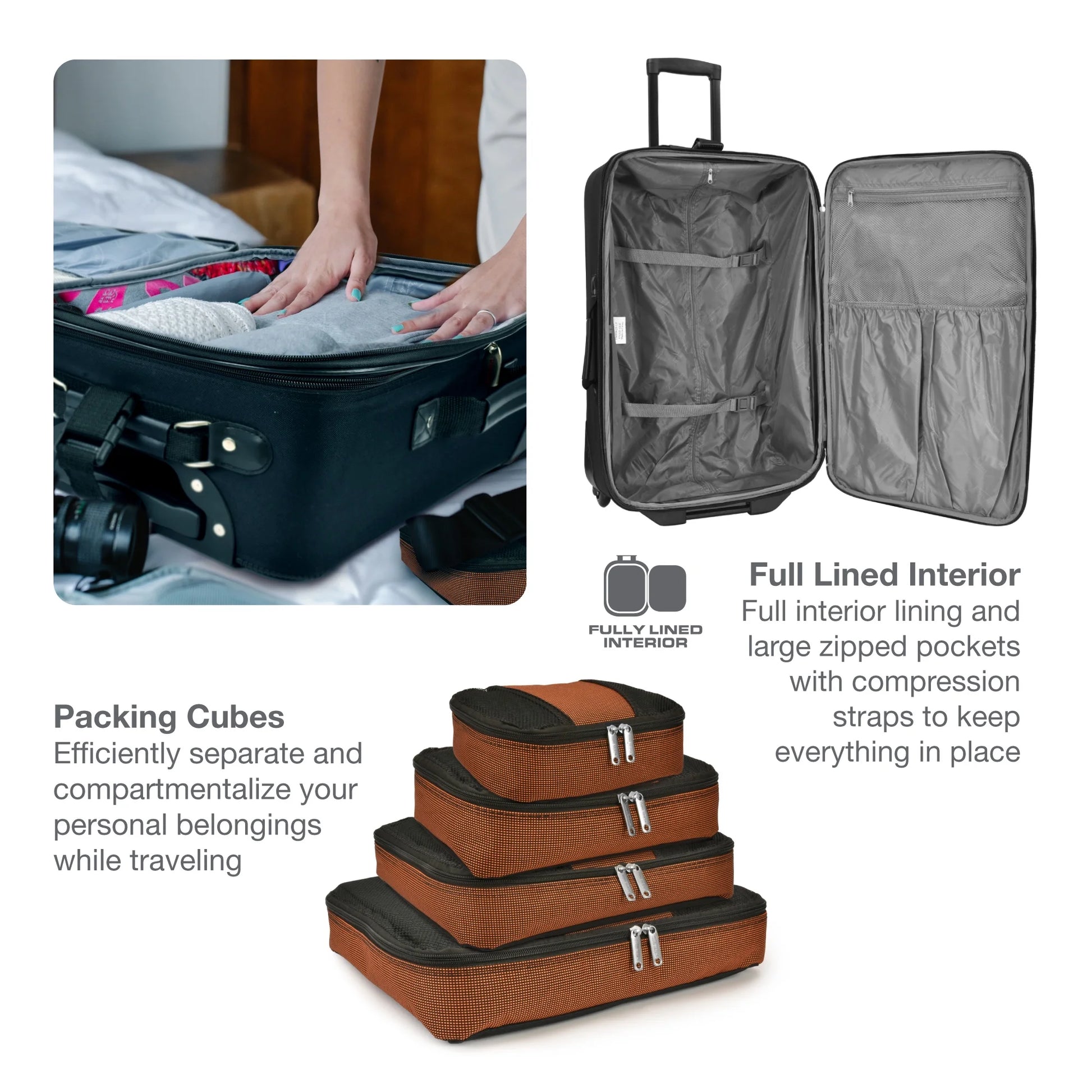 Travel Select Amsterdam Expandable Rolling Upright Luggage, Burgundy, 29" Checked Large